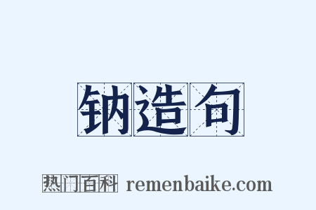 钠造句是什么意思的图片